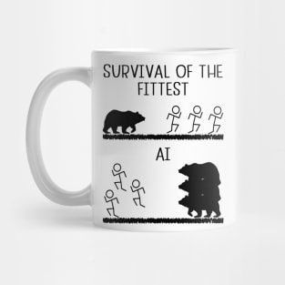 Survival of the Fittest vs AI Mug